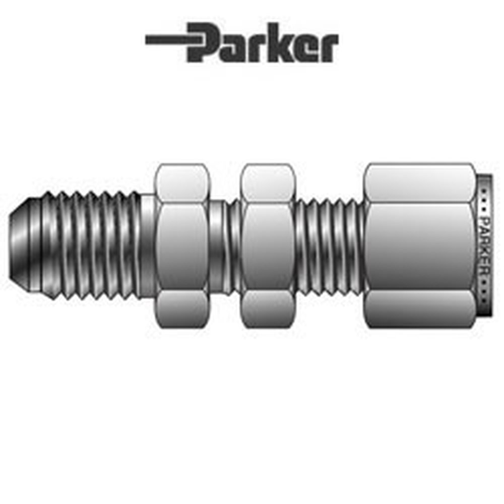 4XABC6-316 1/4 ALOK 316SS FLARE BULKHEAD CONNECTOR