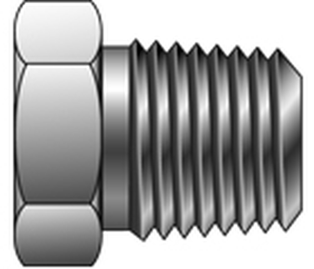 2 PH-SS 1/8 PARKER PIPE 316SS HEX