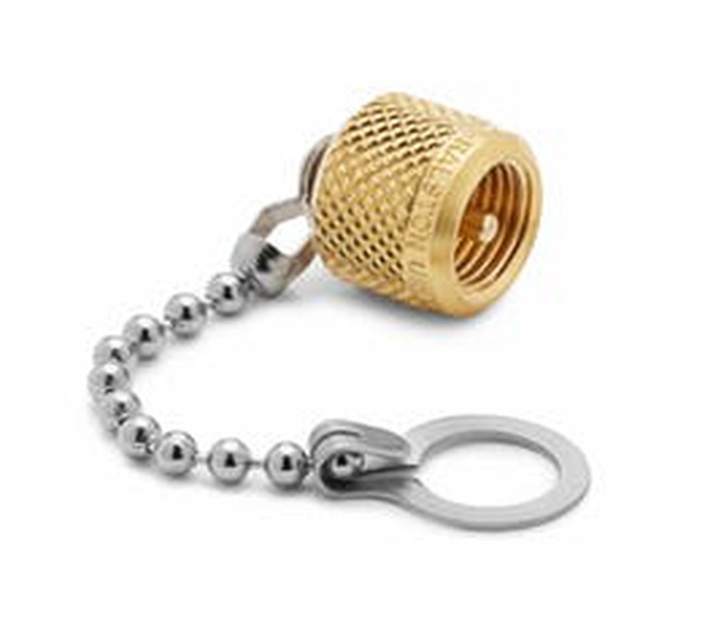 QTFT-CAPB RALSTON CAP AND CHAIN, BRASS (FOR ANY MALE QUICK TEST ADAPTER)