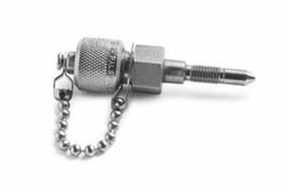 QTFT-HNS0 RALSTON 1/4"-28 UNF DP TRANSMITTER X MALE QUICK-TEST FITTING WITH CAP AND CHAIN, S.S