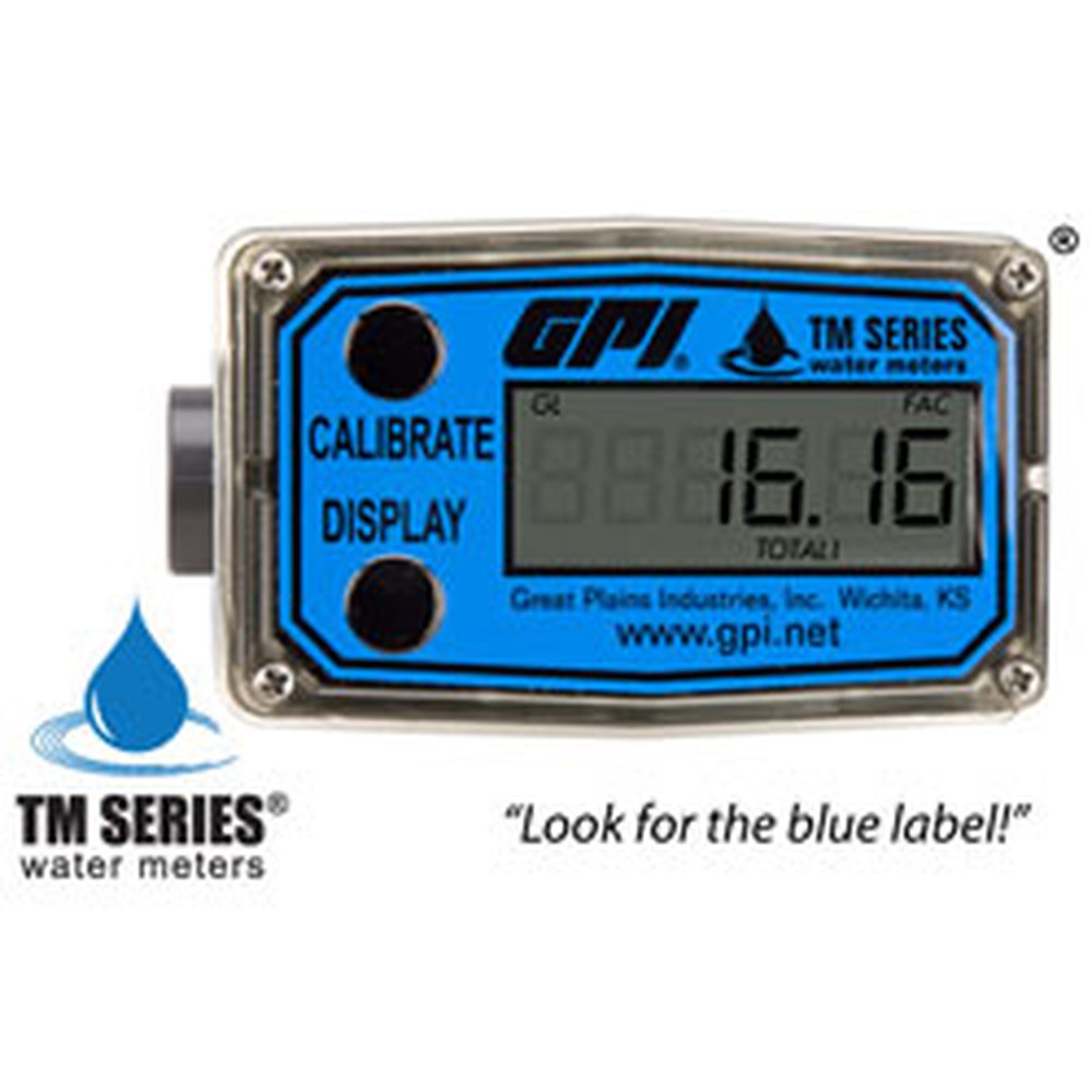 TM050 1/2" SPIGOT GPI TM WATER METER 1-10GPM