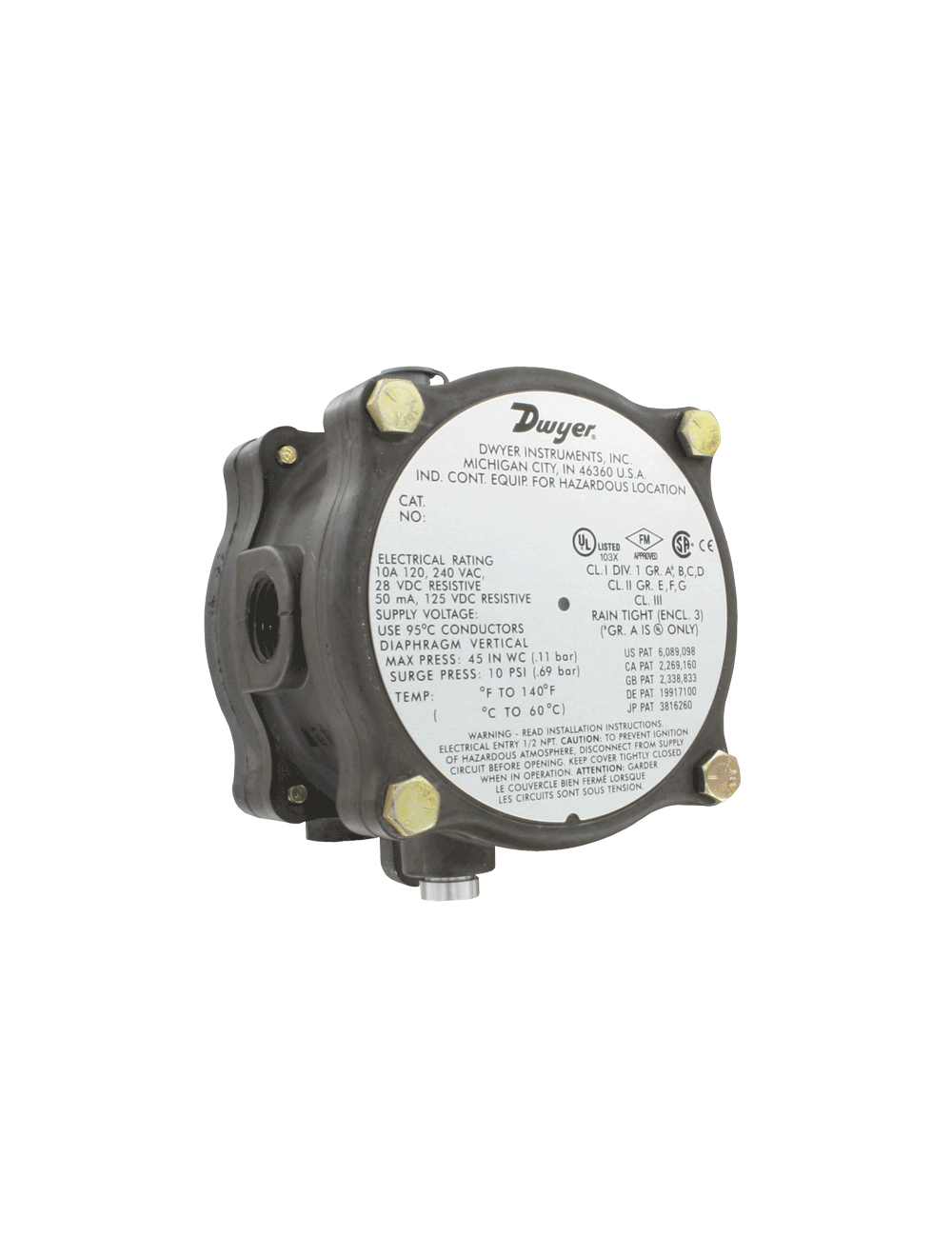1950G-20-B-120-NA DWYER XP DIFF