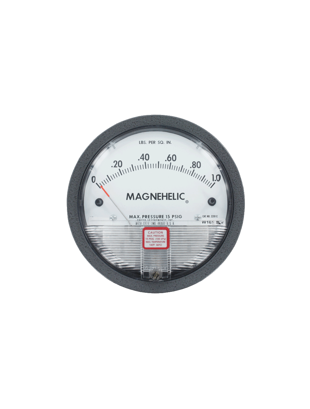2215 DWYER MAGNAHELIC DIFFERENTIAL PRESSURE GAUGE 0 TO 15 PSI
