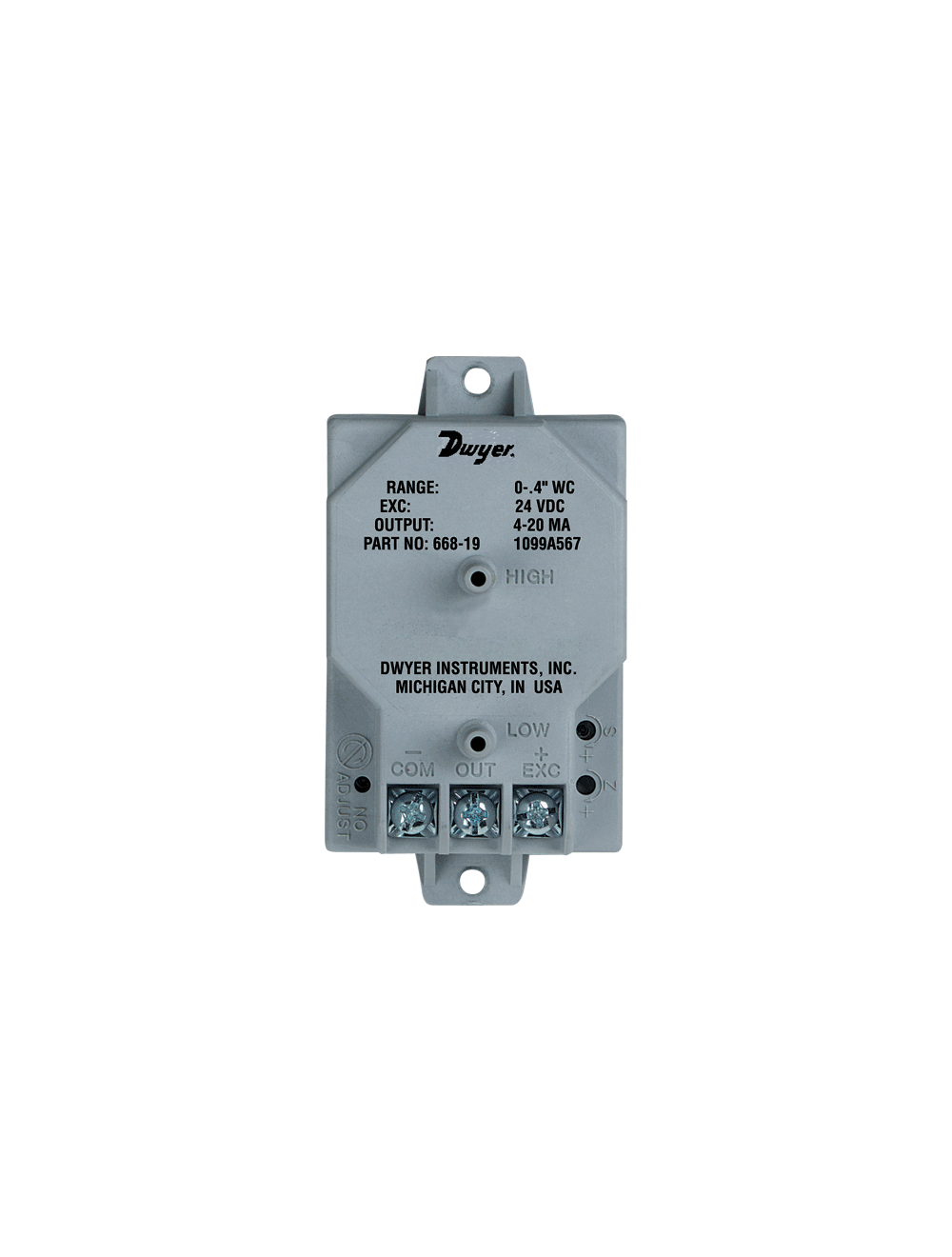 668-1 DWYER DIFFERENTIAL PRESSURE