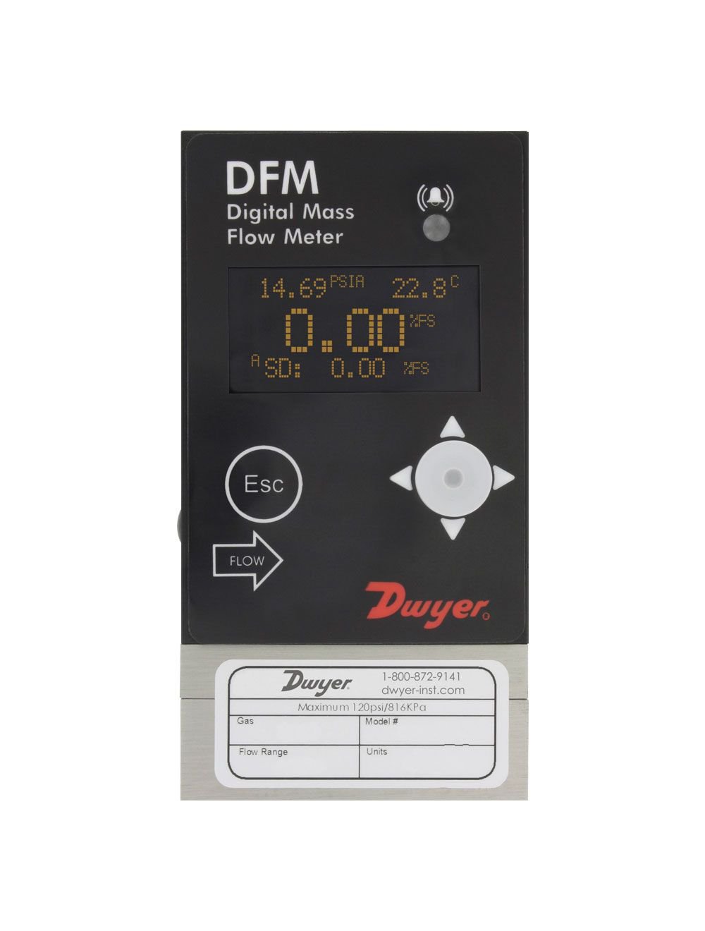 DFM-22010-V-ALA2 DWYER-INSTR DFM-22010-V-ALA2 0-100 ML/MIN