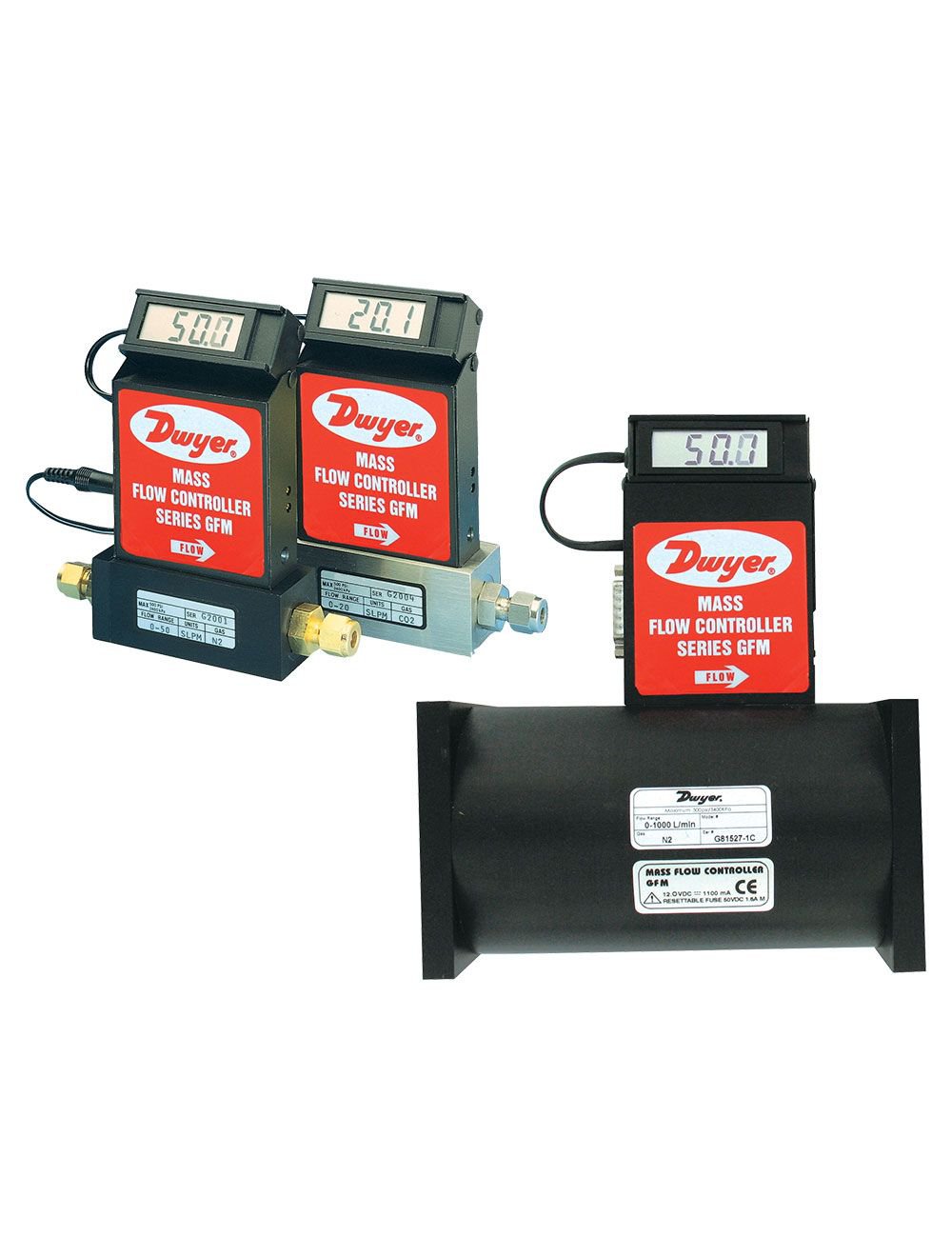 GFM-1144 DWYER-INSTR GFM-1144 MFM AL N2 500 L/M