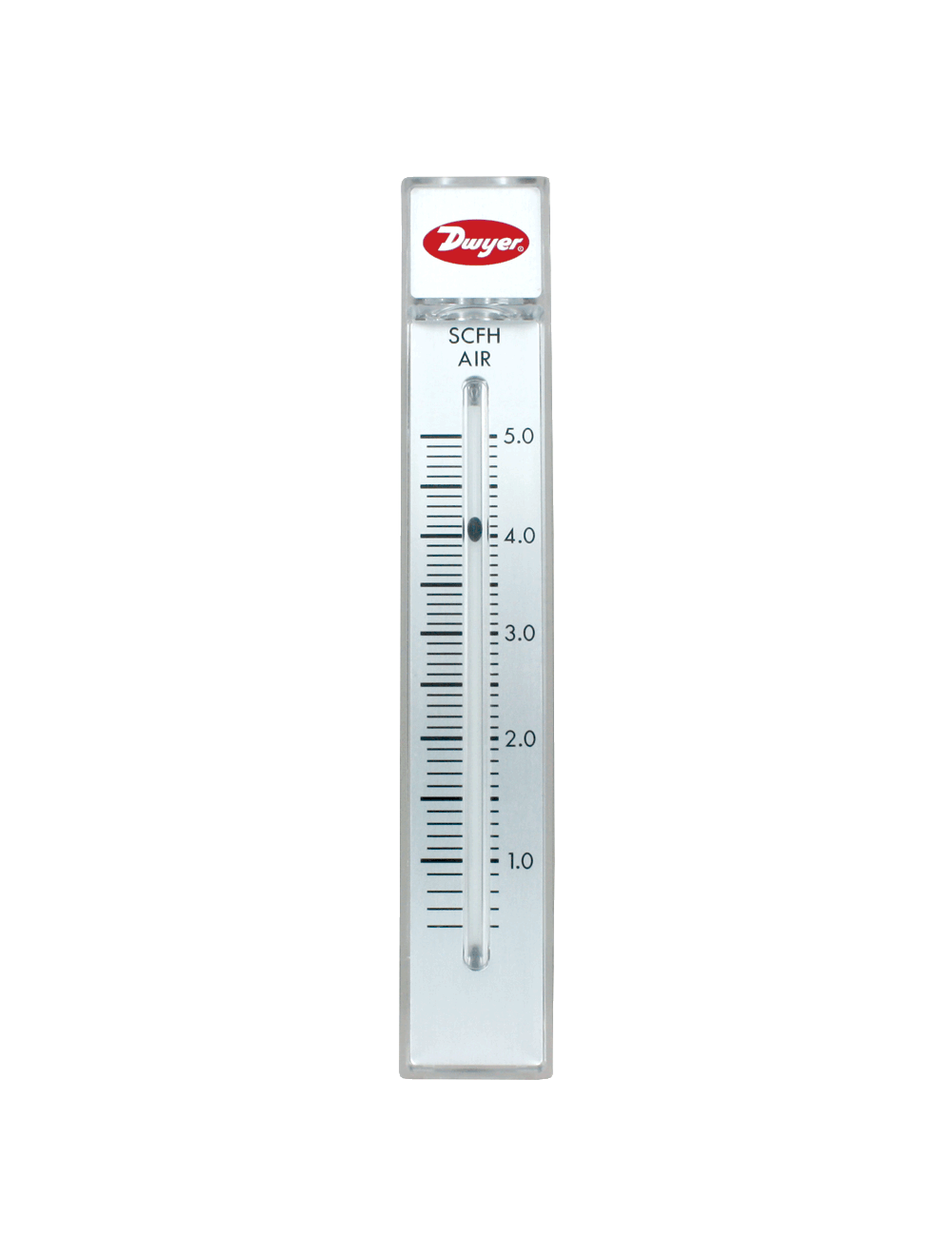 RMB-54 DWYER AIR FLOW METER 5" SCALE RANGE 20-200 SCFH