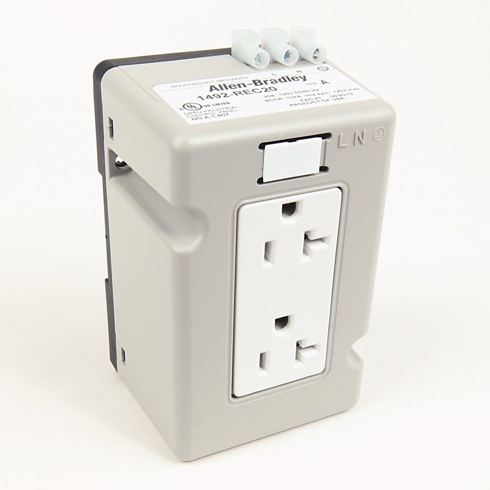 1492-REC20 AB DIN RAIL RECEPTACLE