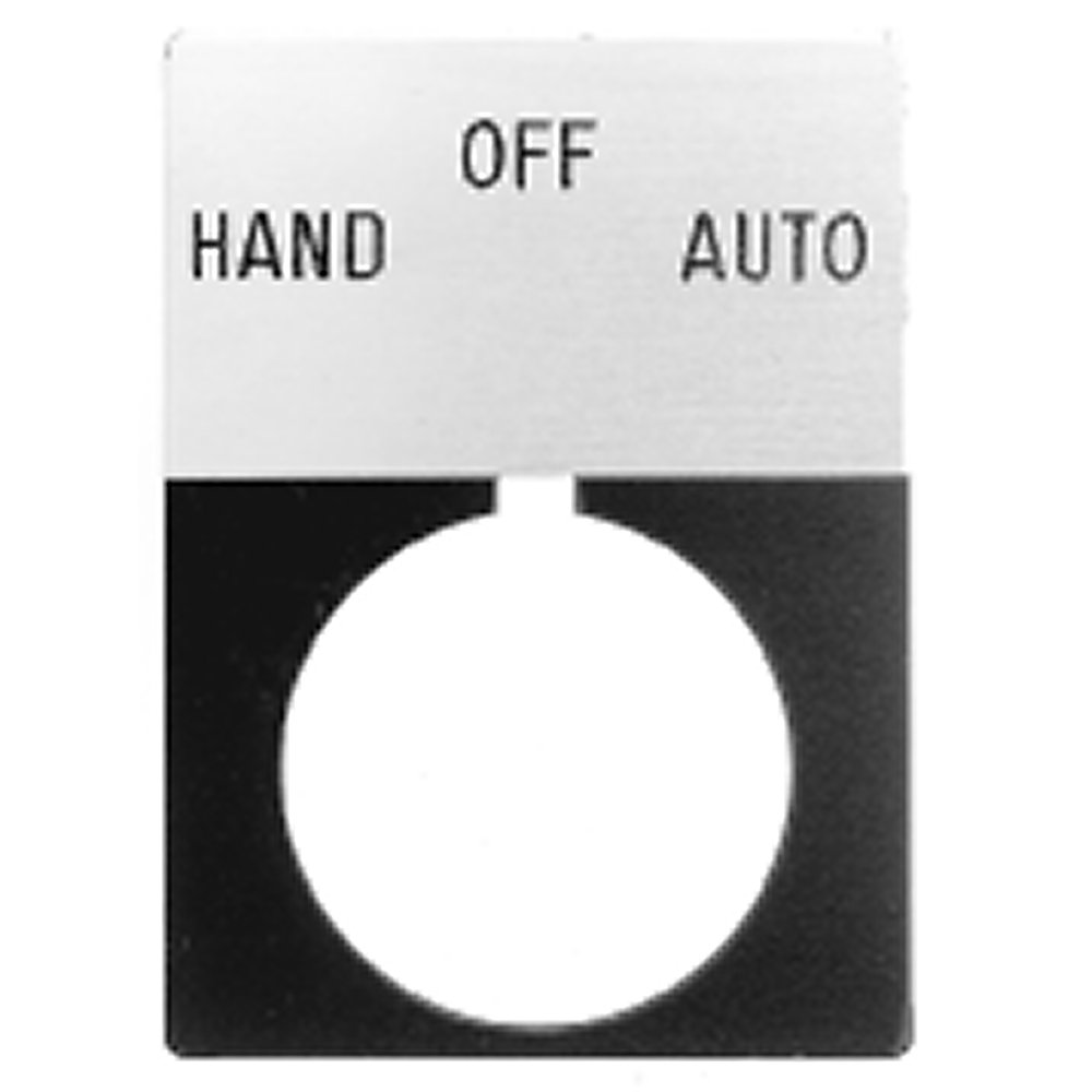800T-X504J AB NAMEPLATE EMERGENCY