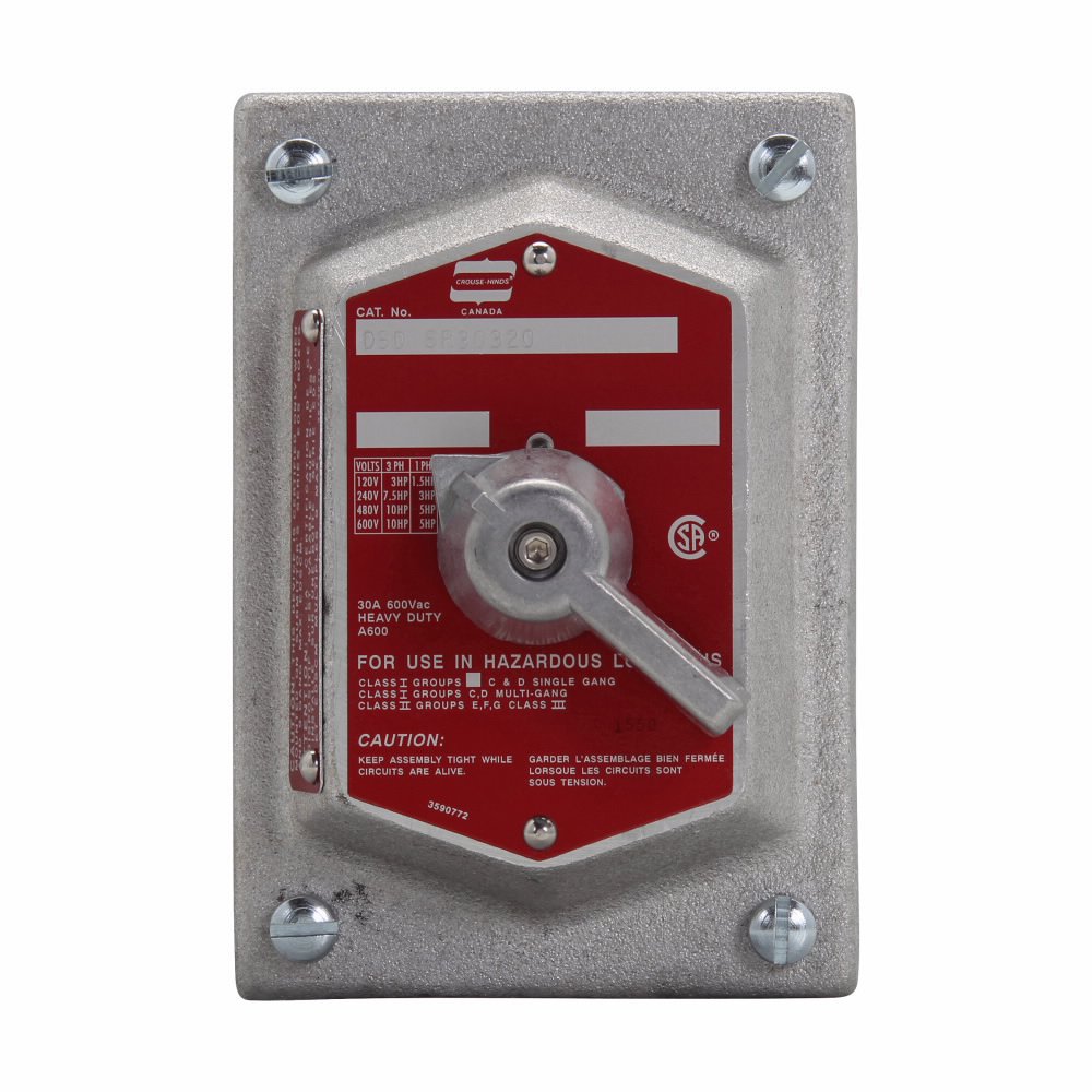 CROUSE HINDS DSD SR30323 3POLE