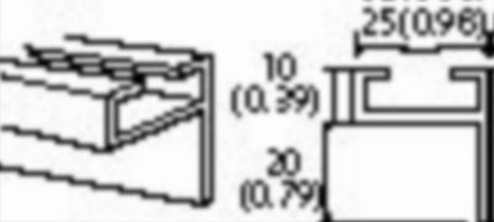 440F-R1214 AB C RAIL 2M