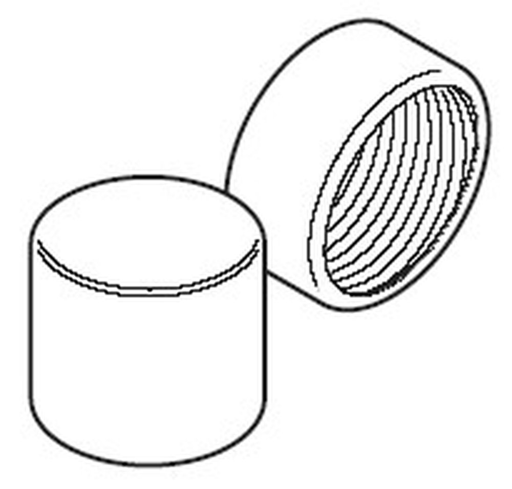 871A-KT12 AB PTFE END CAP FOR 12MM