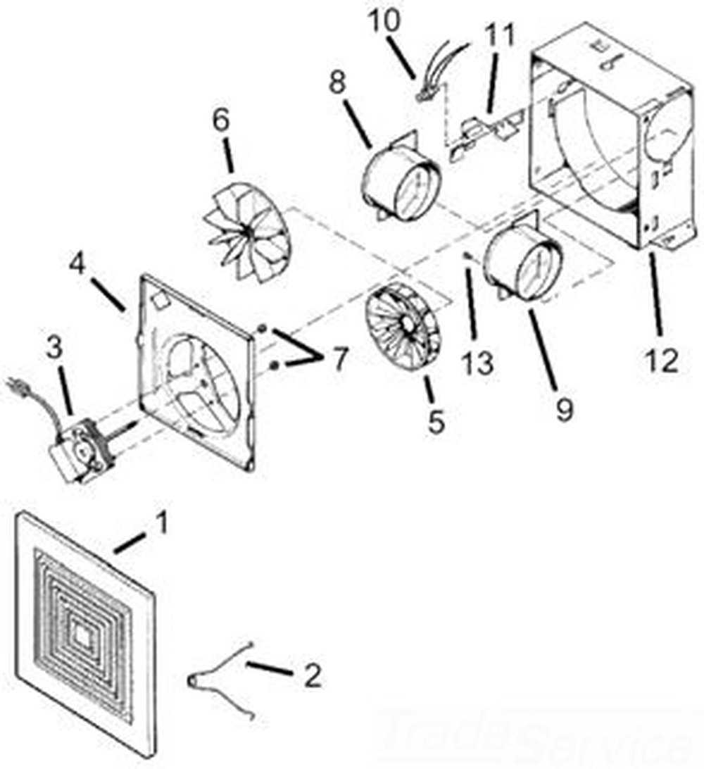 97011723 NUTONE CEILING FAN GRILLE