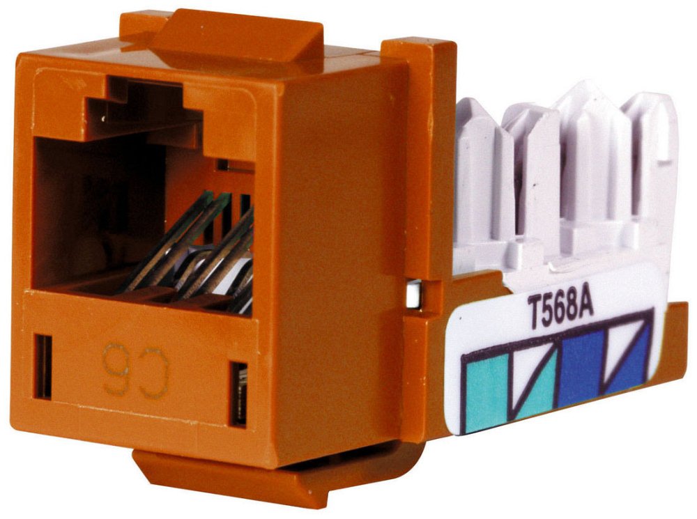 HXJ6OR HUB CAT6 ORG JACK