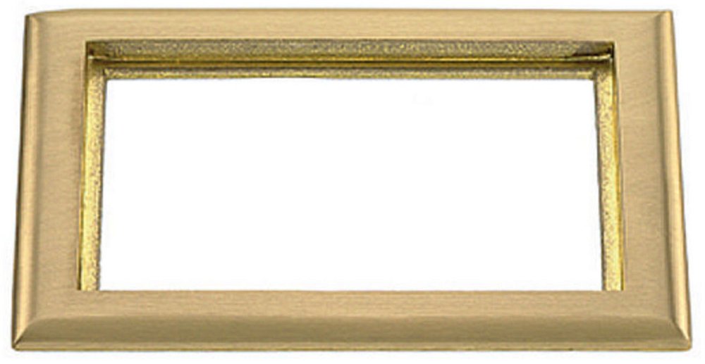 SB3084 HUB 2 GANG RECTANGULAR BRASS