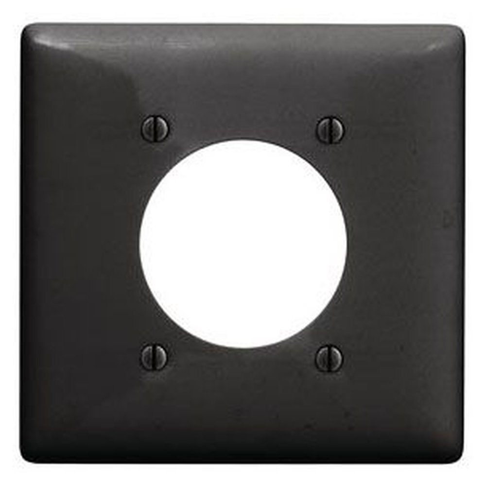 NP703BK HUBBELL WALLPLATE, 2-G, 2.15" OPNG, BK