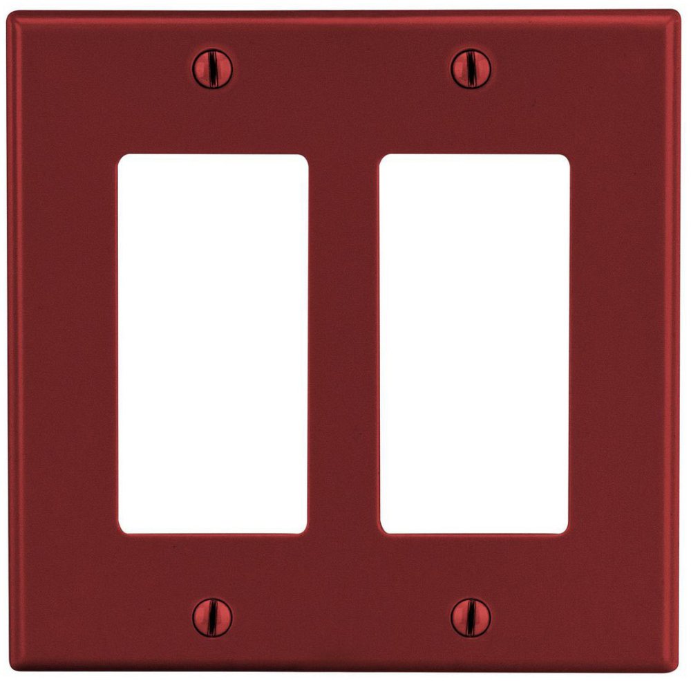 P262R HUBBELL WALLPLATE 2-G 2)