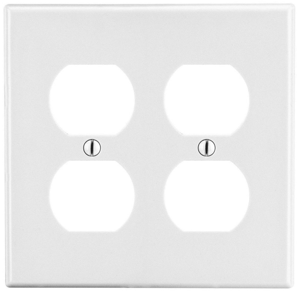P82W HUBBELL WALLPLATE 2-G 2)
