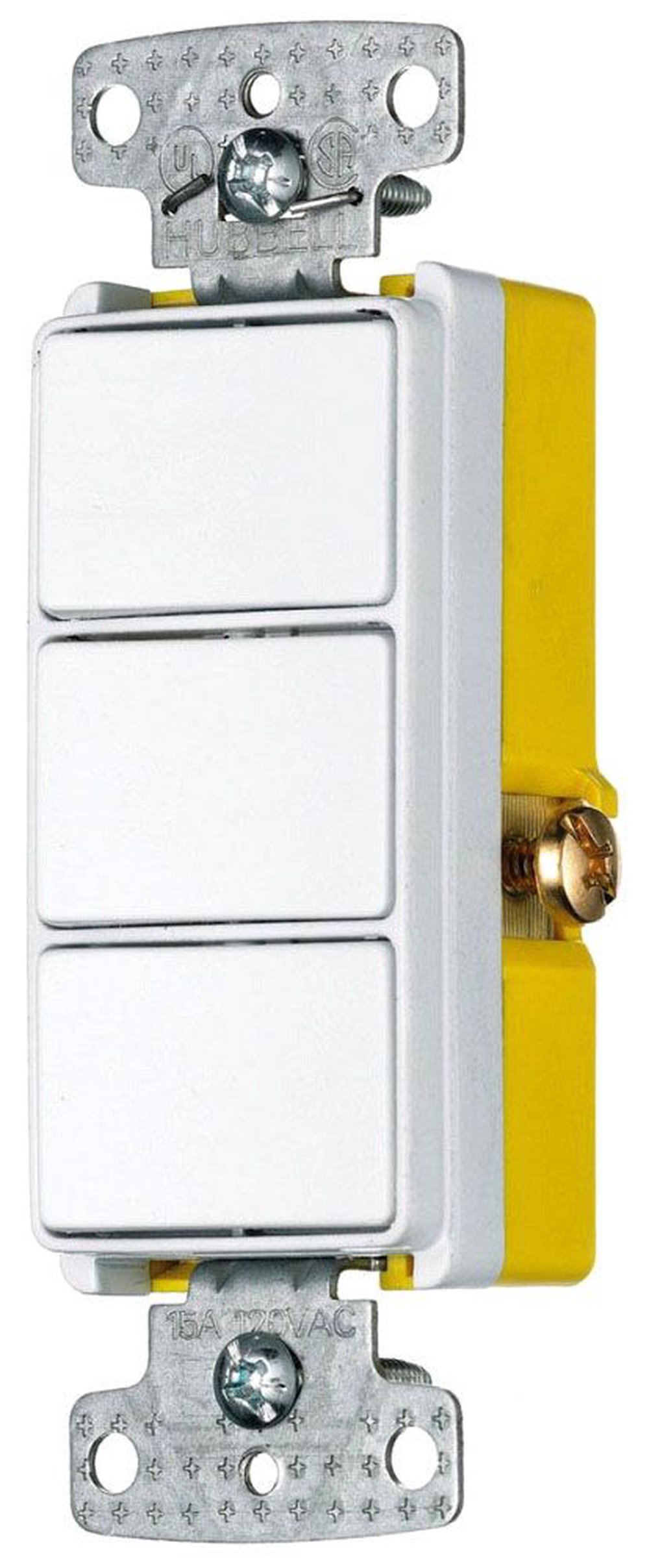 RCD111W HUBBELL COMBO 3) 15A SP