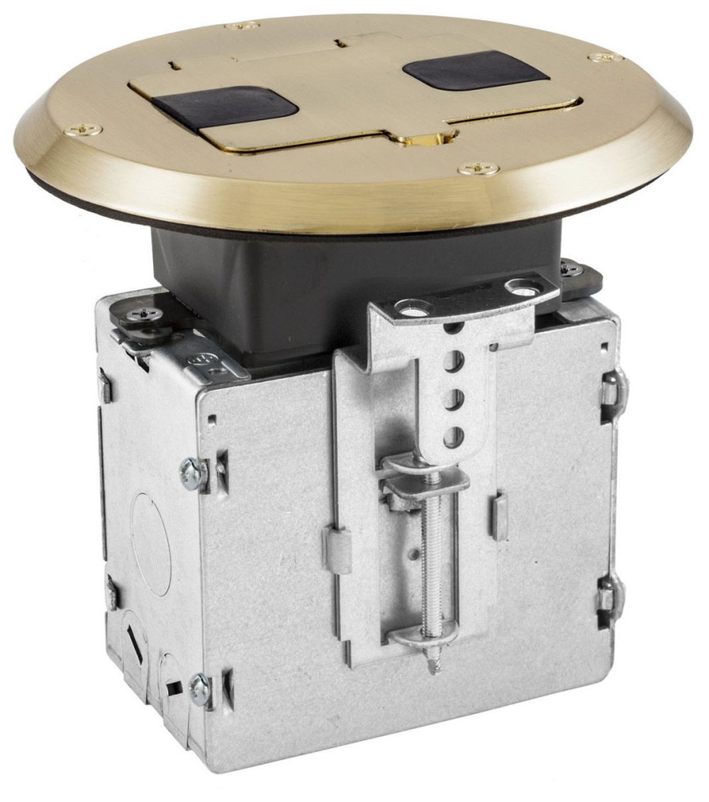 RF515BR HUBBELL FLR BOX KIT WOOD