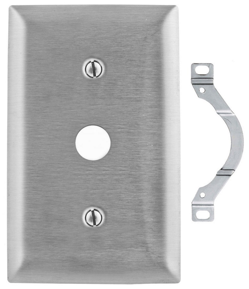 SS12 HUBBELL WALLPLATE 1-G