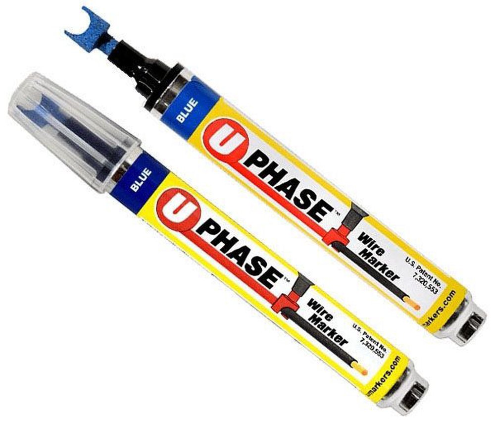 52490BL RACKATIE U PHASE MARKER