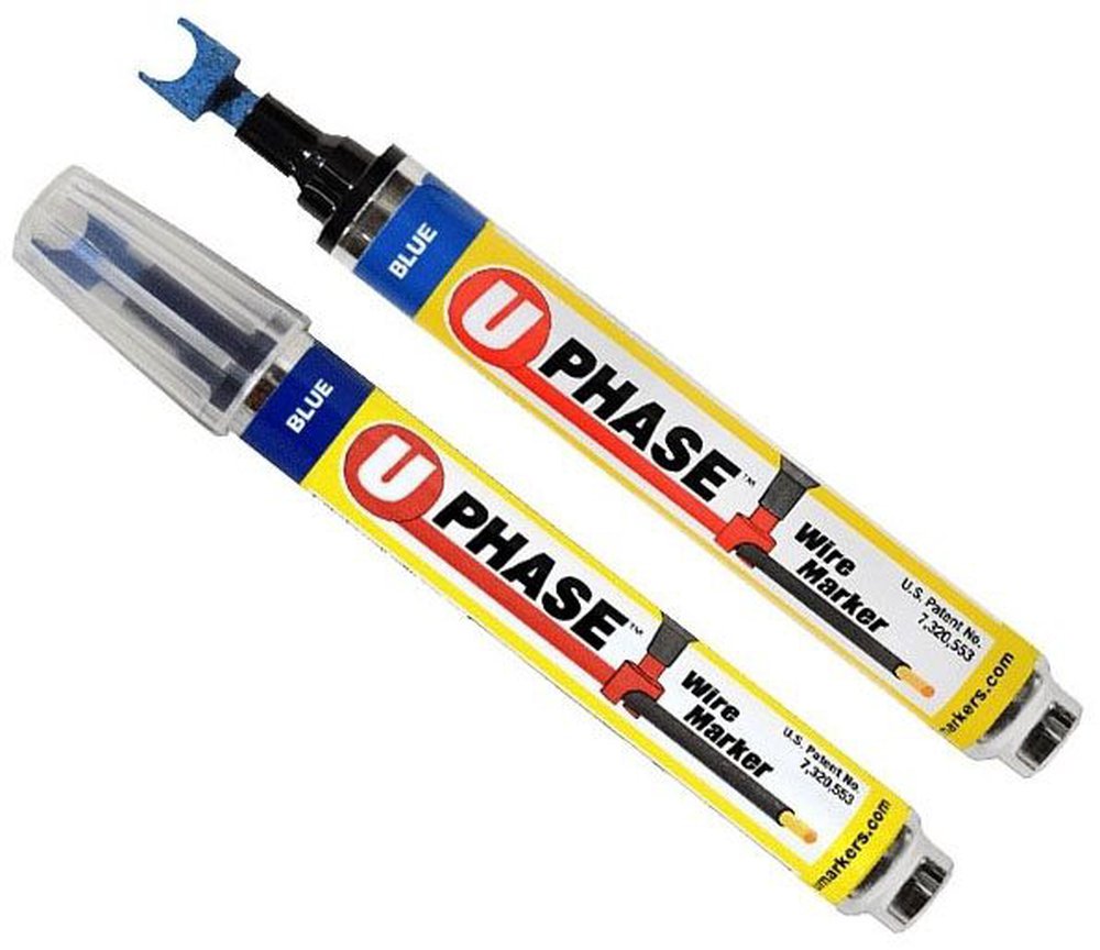 52490RD RACKATIE U PHASE MARKER RED