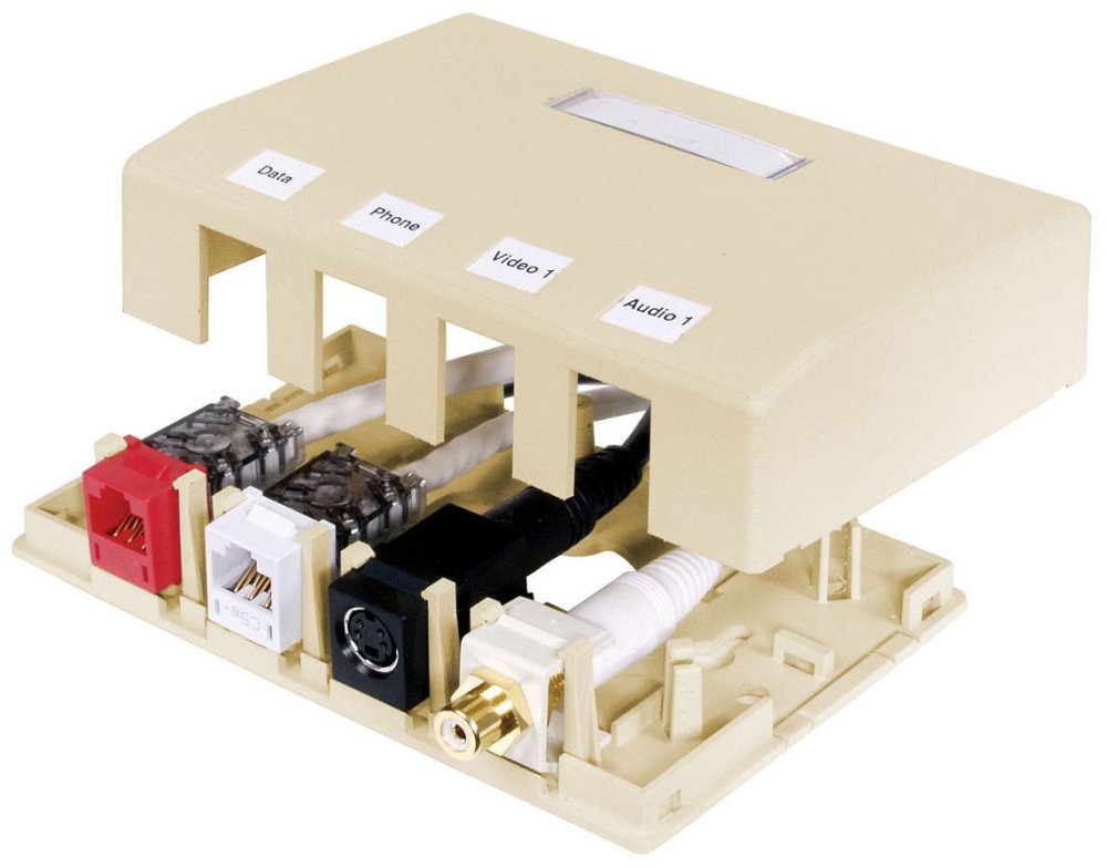 HSB4EI HUBBELL 4PORT SURFACE BOX