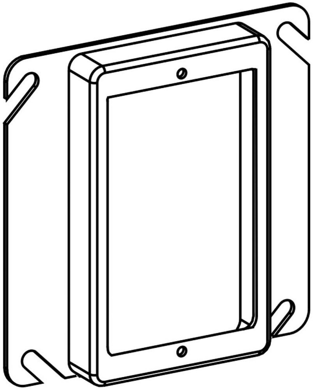 41058 ORBIT 4IN SQ 1G 5/8 DEV RING