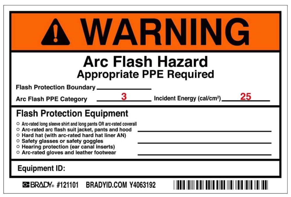 121101 BRADY B7569 4X6 BK/OR/RDWT