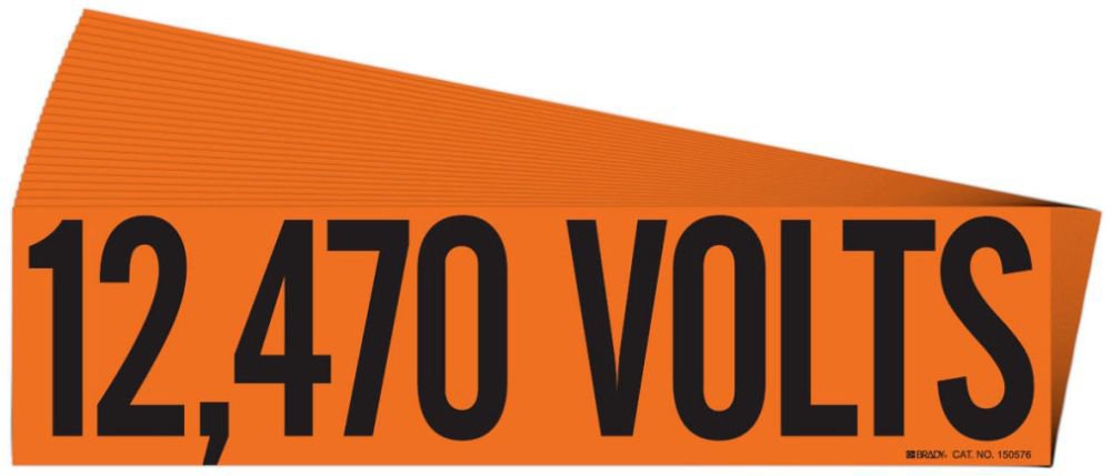 152313 BRADY LBL STYLE A BK ON OR