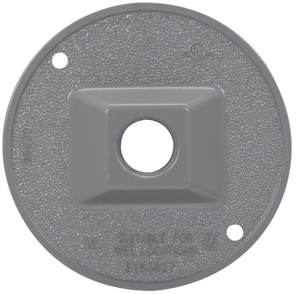 TP7301 C-HINDS 4 1/2 RND WP CVR 1/2 1 HOLE WHITE