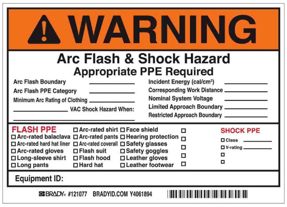 121077 BRADY B7569 5X7 BLK/ORG/WHT