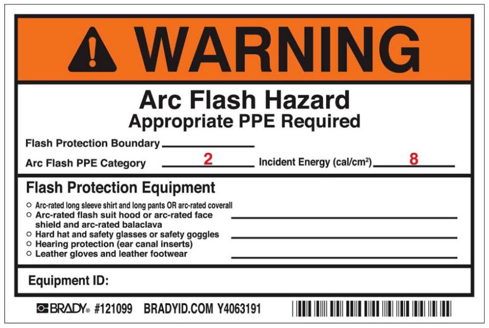 121099 BRADY B7569 4X6 BL/OR/RD/WT