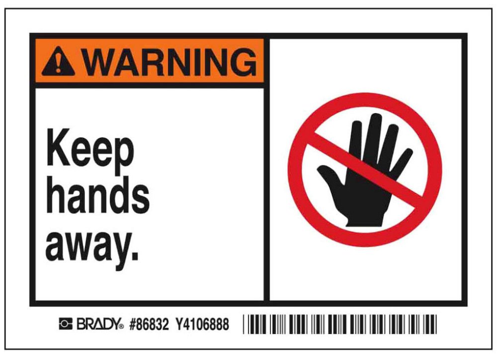 86832 BRADY EQUIPMENT/OEM LABELS