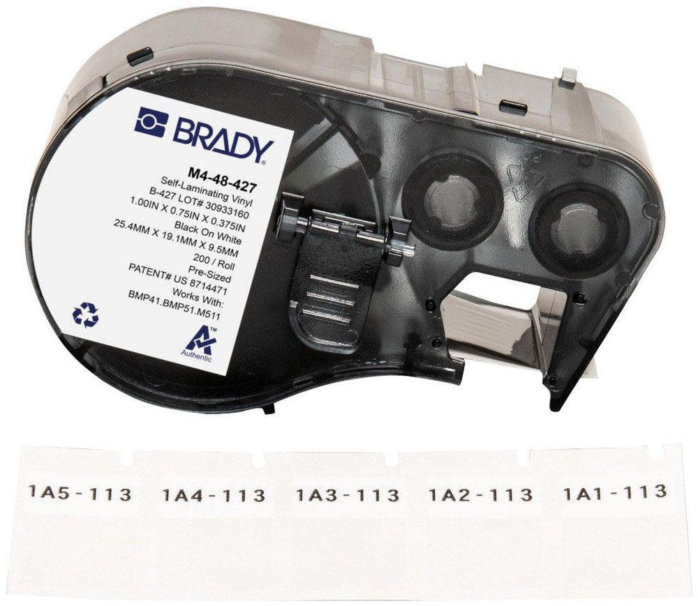 M4-48-427 BRADY SELFLAM VINYL WRAP
