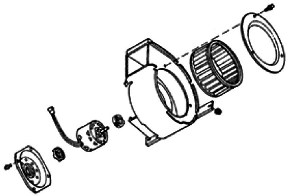 S97008580 NUTONE BLOWER FAN & MOTOR