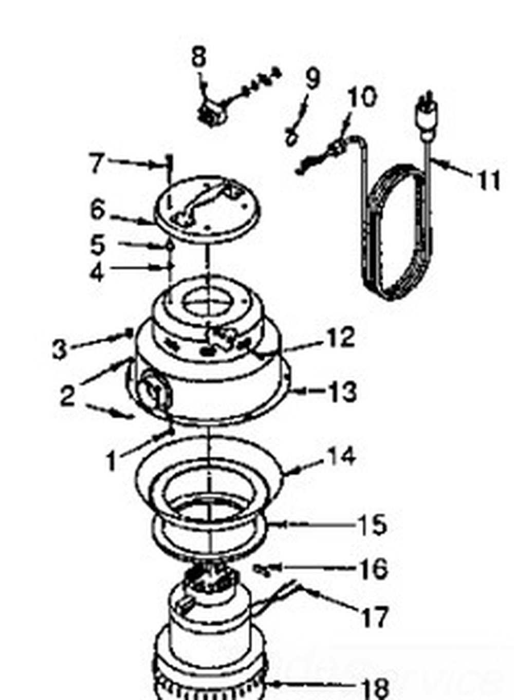 42-92-1055 MILWAUKE DOME ASSEMBLY