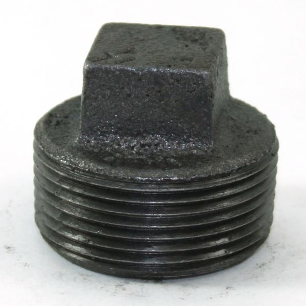 (D) 1/8 BLK SQ HEAD PLUG STL