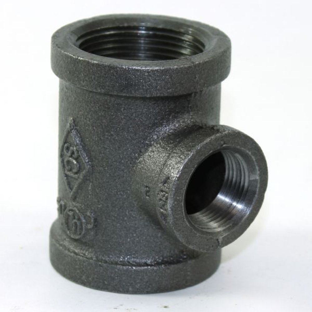 (D) 4X4X2-1/2 150 LB BLK MALL TEE