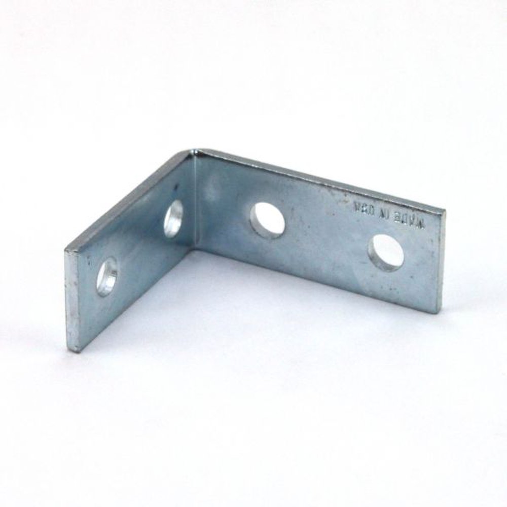 4 HOLE CORNER ANGLE PLATED PS607