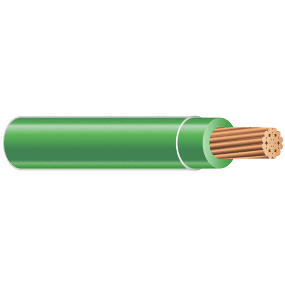 CUT 3/0 THHN CU STRD GREEN WIRE..