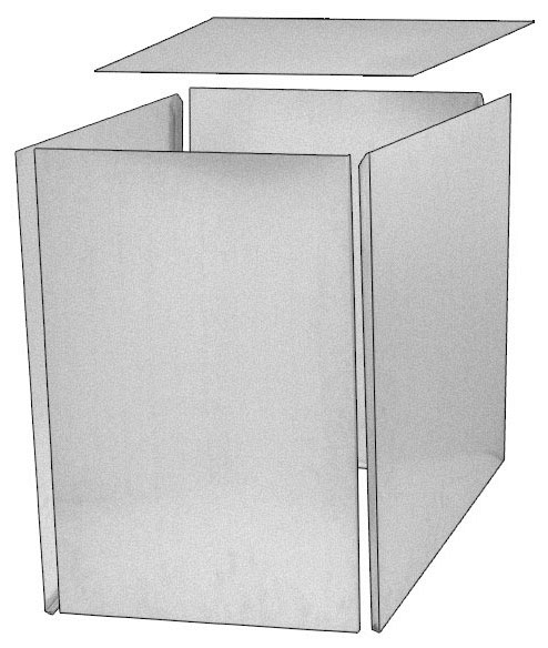 14x14 HVAC return air kit, filter grille,box, 12 collar, merv 11