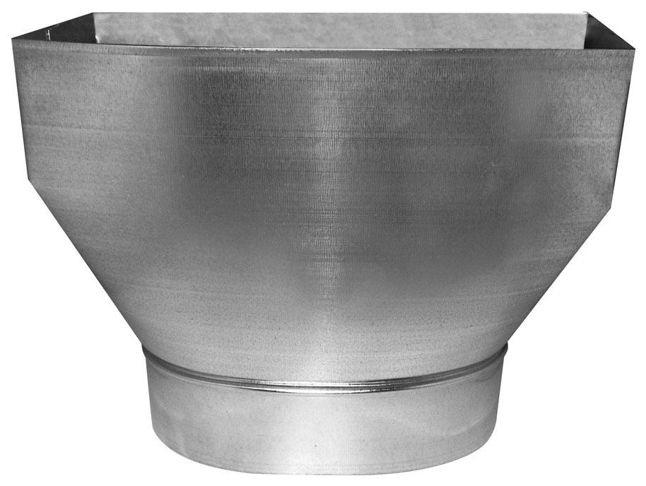 4x10x7 Oval Register Straight Boot (12) 127R4107 | Riley Sales INC