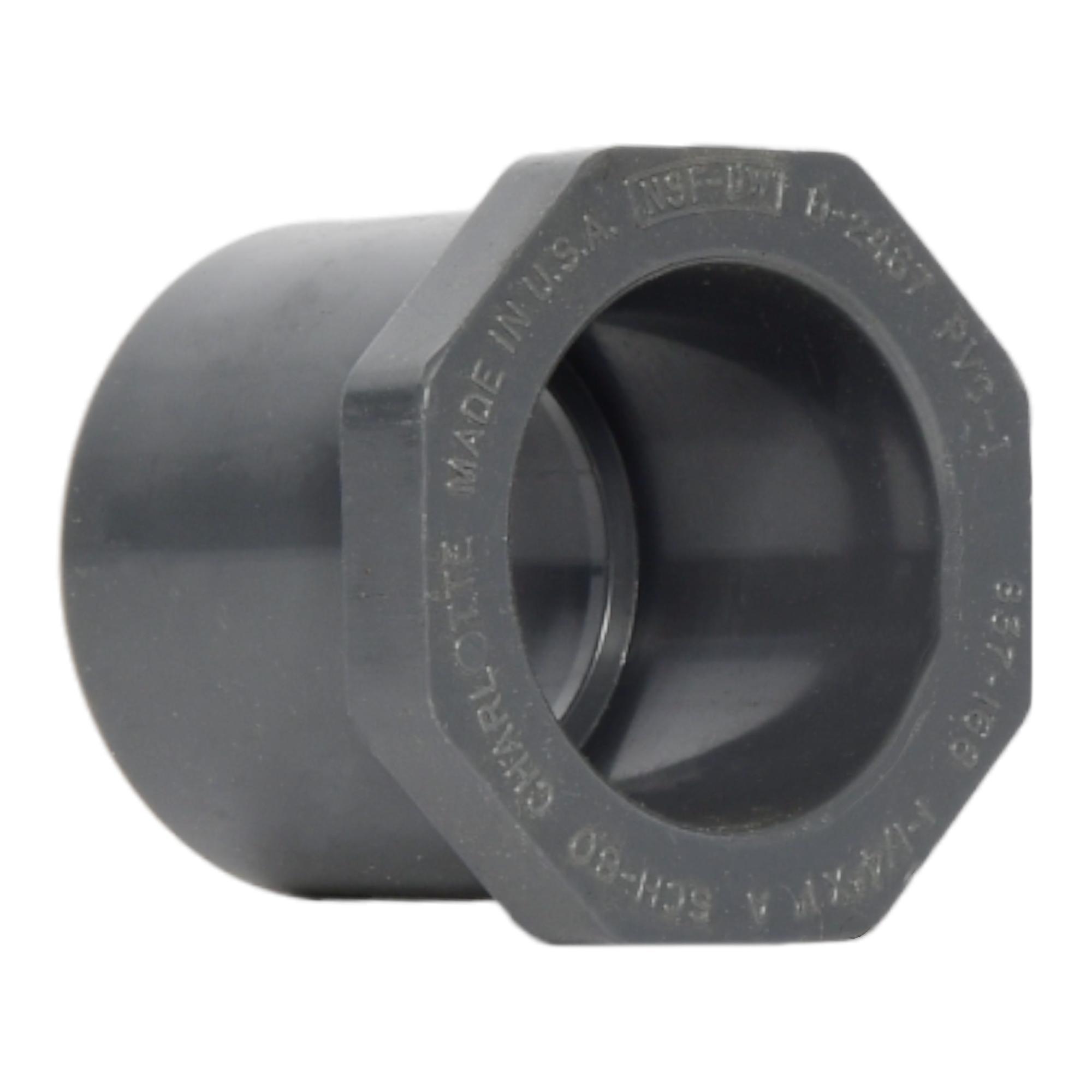 Charlotte Pipe PVC 02520 0800HA Schedule 40 Pipe Elbow, Side Inlet, Slip X Slip