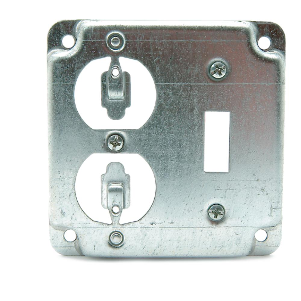 Diversitech 620-411 Cover, 4 in L, (1) Switch/(1) Duplex Receptacle Cover  Cover, Steel | Torrco, image size:1000x1000