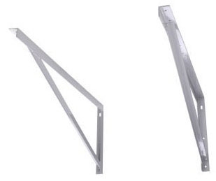 thumbnail image 2 of Prime-Line RG 18610 Hurricane Condenser Brackets, 4-1/4 2 of 10