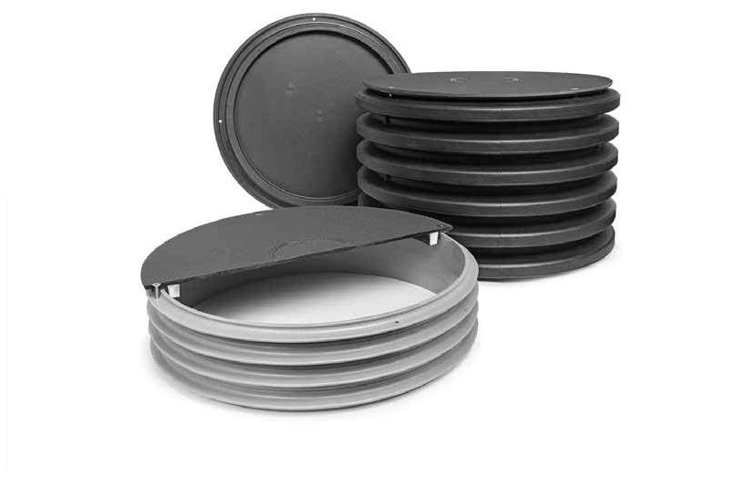 16/" TUF-TITE PLASTIC DOMED LID CAP SEPTIC TANK