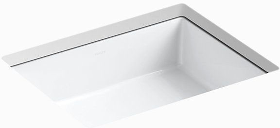 Verticyl® Rectangle - Undermount bathroom sink - White