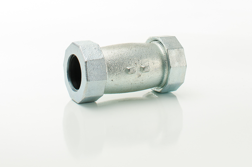 1" Iron Pipe Size Galvanized Compression Coupling Long | Wallington  Plumbing Supply